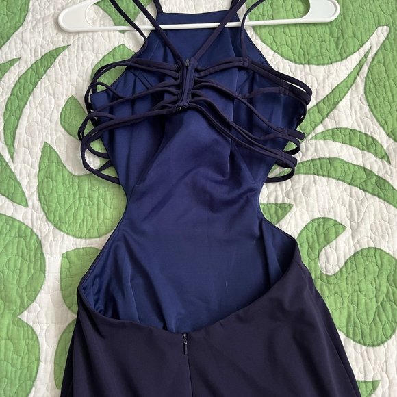 Neiman Marcus open back jersey gown Size 2 - Picture 3 of 6